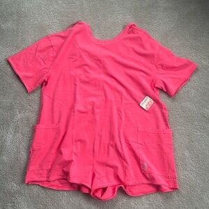 Free People Hot Shot Tee Romper